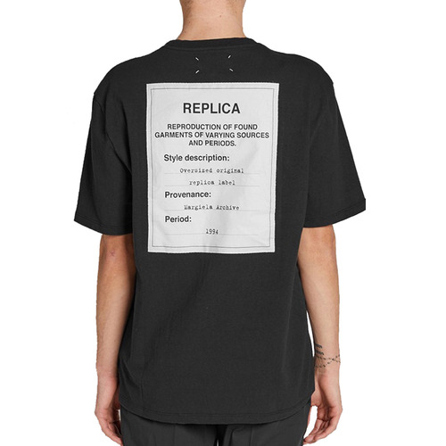 17SS 메종 마르지엘라 레플리카 티셔츠 블랙